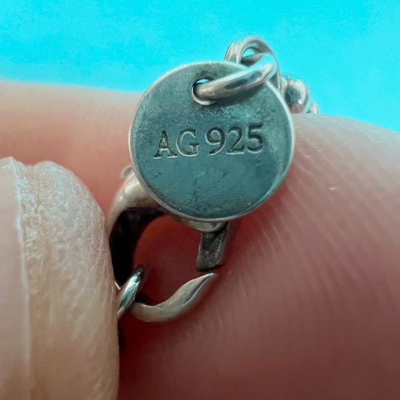 🔴Authentic Tiffany & Co. Sterling Silver RTT Heart Pendent Tag Bead Necklace🔴 - Picture 6 of 11